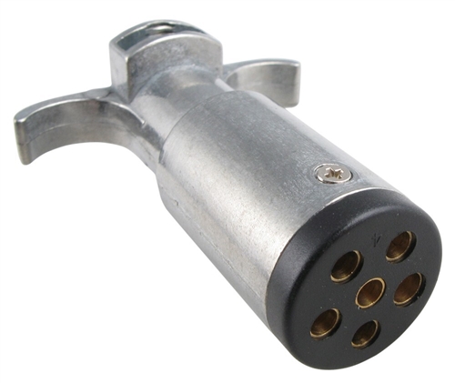 Pollak 6-Way Pin Trailer Side Zinc Connector